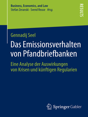 cover image of Das Emissionsverhalten von Pfandbriefbanken